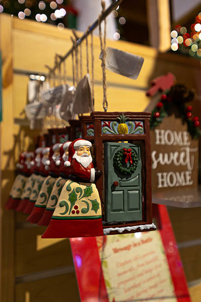istock Christmas home ornament with Santa Claus decoration 2233086449