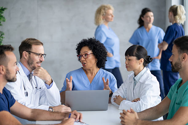 istock Medical Team Engaged in Meaningful Discussion During Meeting 2233087380