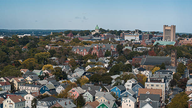 istock Colledge Hill, Providence, Rhode Island with the view of Sciences Library building in Brown University campus. 2233089949