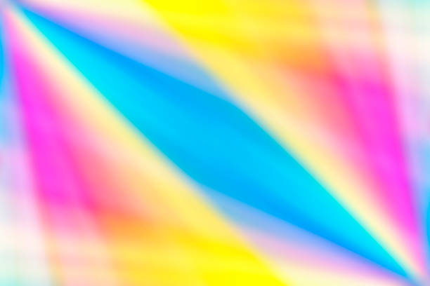 Close-up of defocused colorful color swatches abstract background.