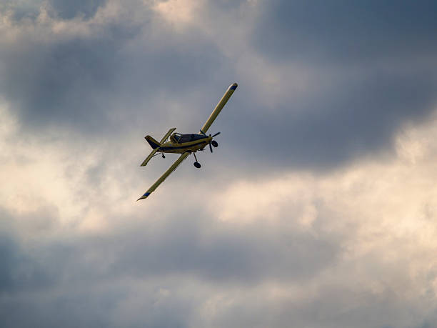 istock Crop duster spraying crops in the Ebro Delta 2233110753