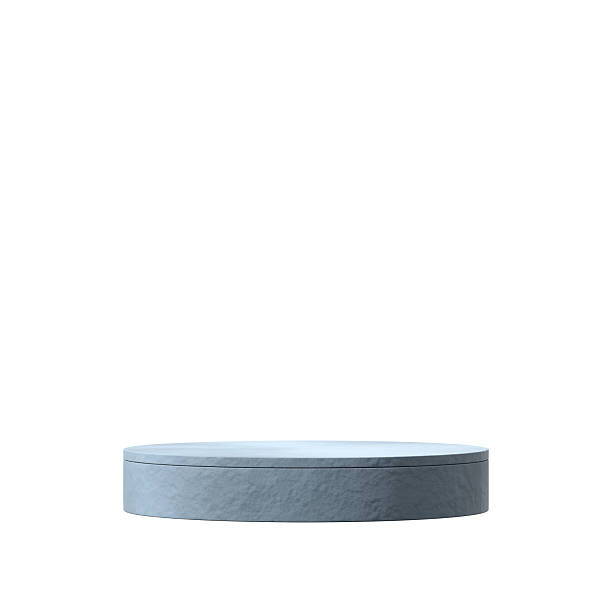 istock minimal scene image, of a rendering 3d mockup template black color curved cylinder 2233112997