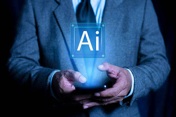 istock Artificial intelligence concept. Businessman holding Ai icon global networks. Artificial intelligence and global information exchange technology is essential for business future digital world. 2233114194