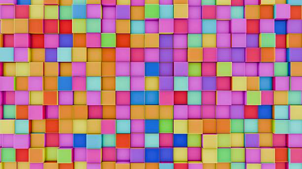 istock Colorful Pattern of 3D Cubes 2233116954