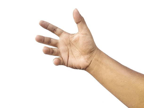 istock Man hand gestur holding isolated on white background 2233121732