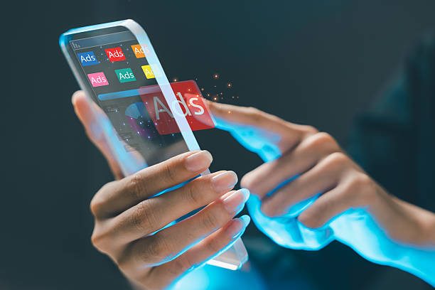istock Futuristic transparent smartphone with AI interface and holographic screen, showing artificial intelligence apps and innovation technology for smart communication and automation. 2233122406