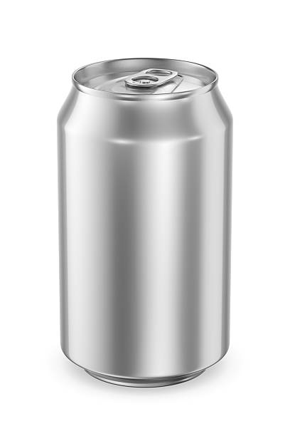 istock Aluminum classic drink can 330ml isolated on white. 3D rendering. 2233126067