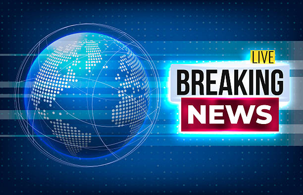 istock High-tech digital illustration of a glowing globe and breaking news banner. Suitable for global news, media broadcasts, or alert messages. Perfect for media and communication design themes. 2233136613