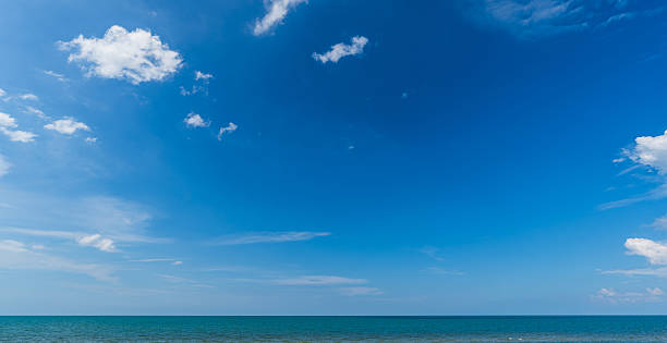 istock Ocean sky cloud Background, Horizon panoramic sea view 2233136618