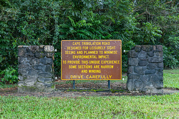 istock Informational road sign at Cape Tribulation, Queensland, Australia, 2233138319