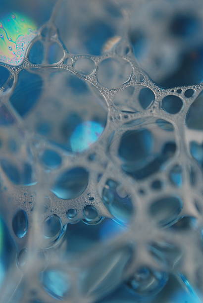 istock Foamy solution.Close-up of foamy particles 2233141447