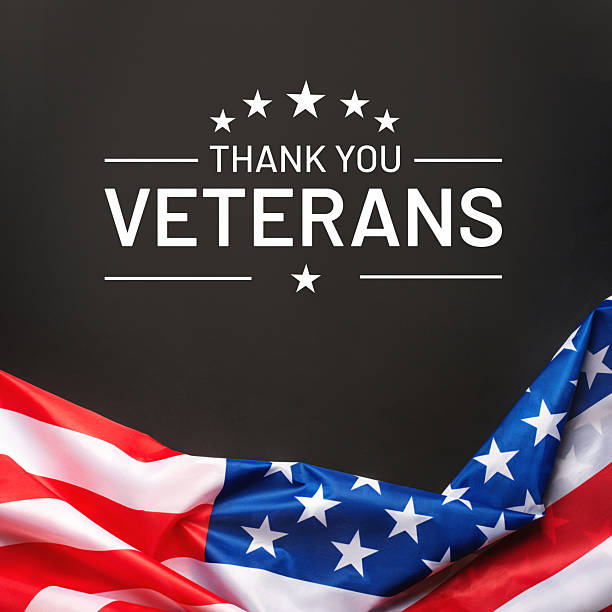istock Black background with American flag. 2233147895