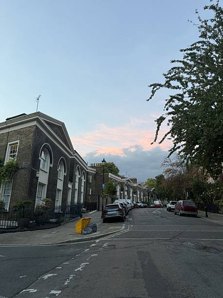istock Charming London Street at Twilight 2233148326