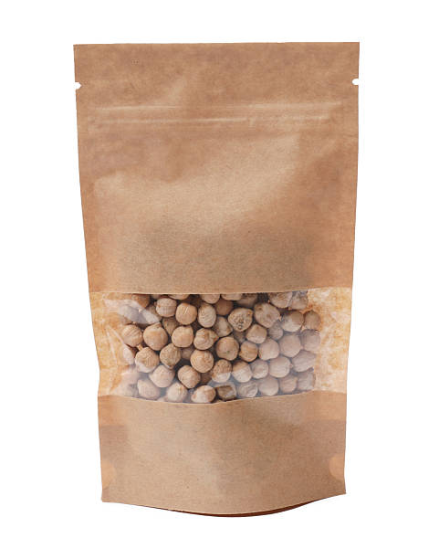 istock Paper pouch bag with chickpeas isolated on white 2233149986