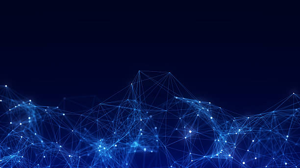istock Global network connections. Abstract neural networks cyberspace. Futuristic grid artificial intelligence. Technology cyber dynamic. 3D rendering. 2233150182