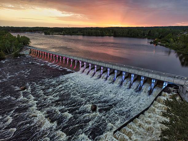 istock Colorful Dam at Sunset 2233151463