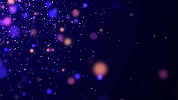 istock Abstract space dust. Magic snow on background. Dust particles with bokeh effect. Flying glitter dots in infinite. Starfall in the sky. 3d rendering. 2233151859