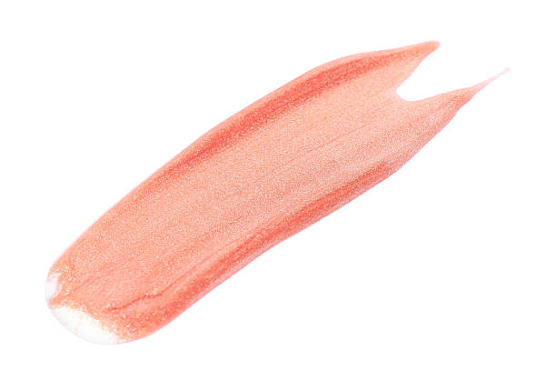 istock Sample of pink lipgloss isolated on white, top view 2233158084