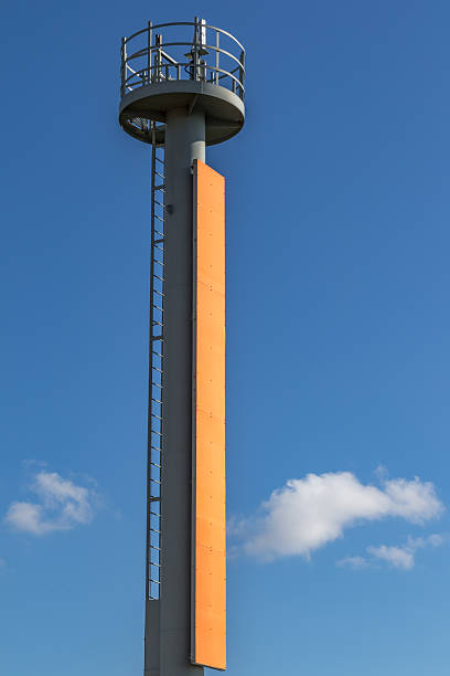 istock Low angle view of ship markers at Newcastle Harbour 2233158431