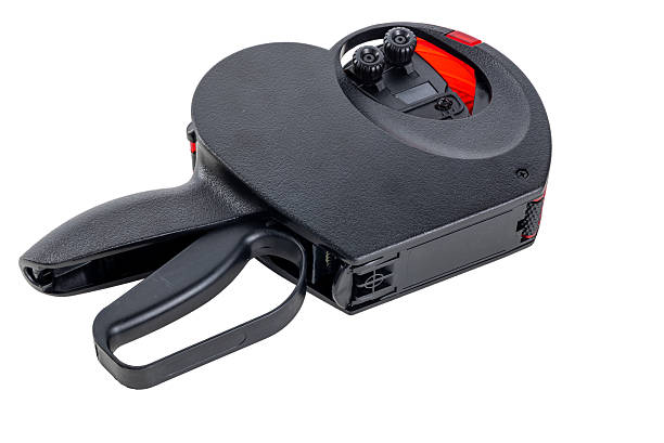istock Handheld Pricing Label Gun With Red and Black Design for Retail Use isolated on white 2233161708