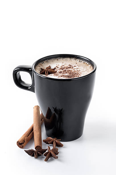 istock Chai Latte in Black Mug 2233164288