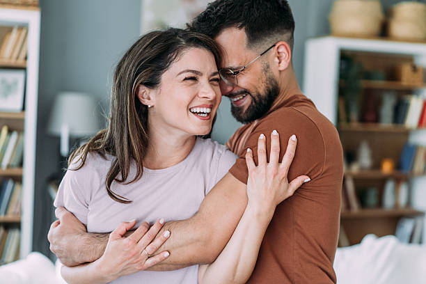 istock Happy couple at home. 2233165343