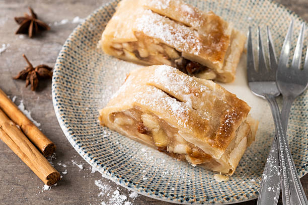 istock Homemade apple strudel slices 2233166268