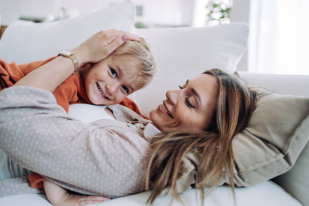 istock Mother and son at home. 2233168387