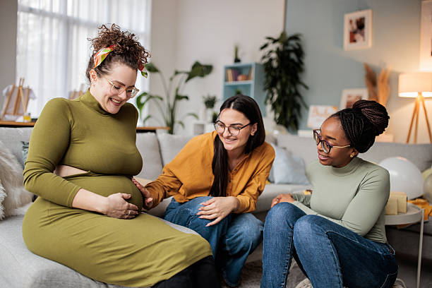 istock Baby shower bonding moment between friends 2233176162
