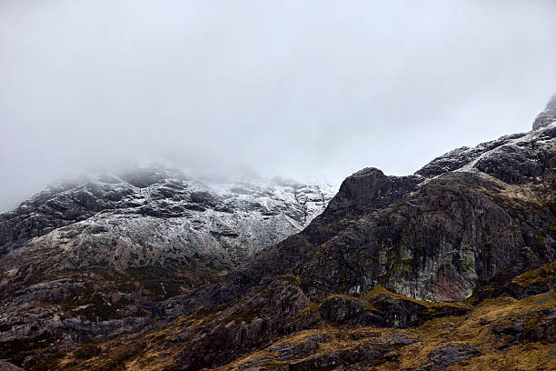 Snowcapped mountain, Scotland, UK