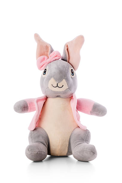 istock Cute Plush Easter Bunny Toy isolated on white Background 2233178233