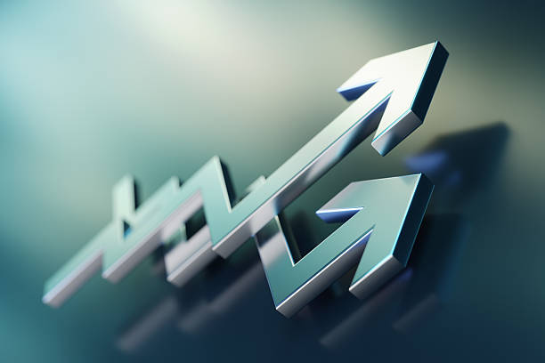 istock Metallic Arrows Representing Growth and Success in a Business Concept 2233179640
