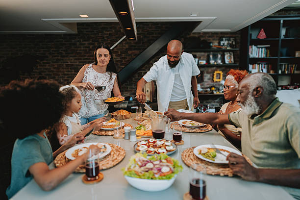 istock family serving themselves for lunch 2233183724