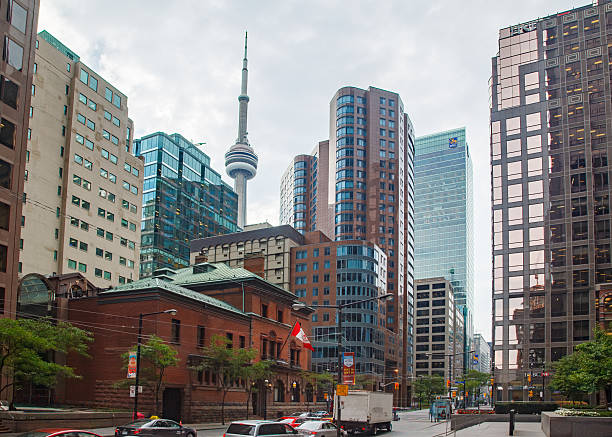 The Modern architecture buildings and CN Tower in downtown Toronto, Ontario, Canada