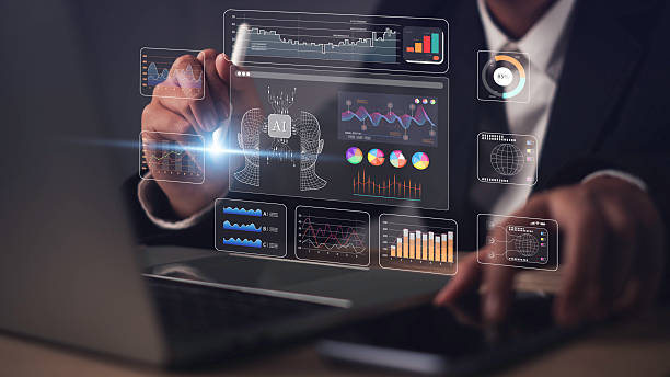 istock AI finance and AI assistant, data analytics, business intelligence, and financial technology with holographic charts on laptop screen for modern digital strategy and decision making. 2233188008