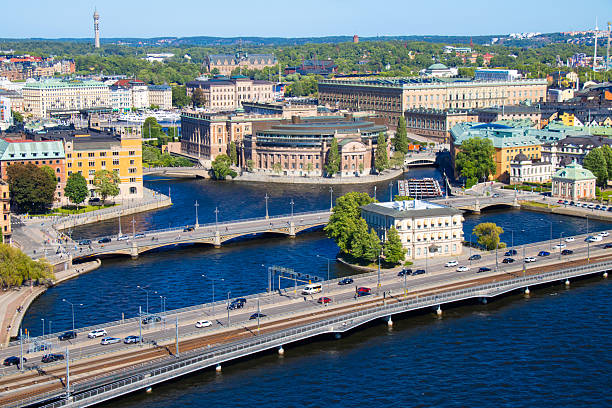istock Gamla Stan skyline from Stockholm Town Hall, Sweden 2233200556