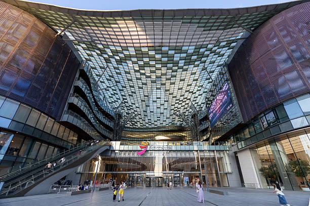 Suzhou, China - August 13, 2025 : Suzhou Center Mall in Suzhou, China.