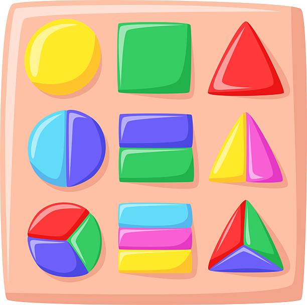 istock Montessori toy with colorful geometric shapes, educational board for kids, flat design. 2233206849