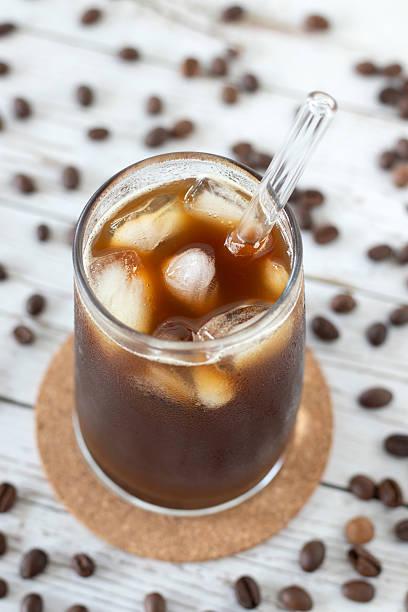 istock Refreshing iced coffee in a glass 2233207247