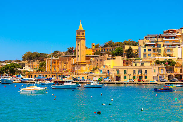istock Colorful view of Marsaskala town from Malta 2233208645