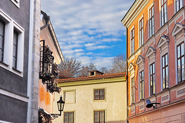 Houses in downtown Bellefonte, Pennsylvania, USA.