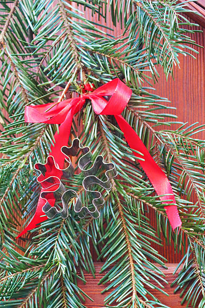 istock Christmas decoratiion, snowflake cookie cutter, christmas tree branch 2233219826