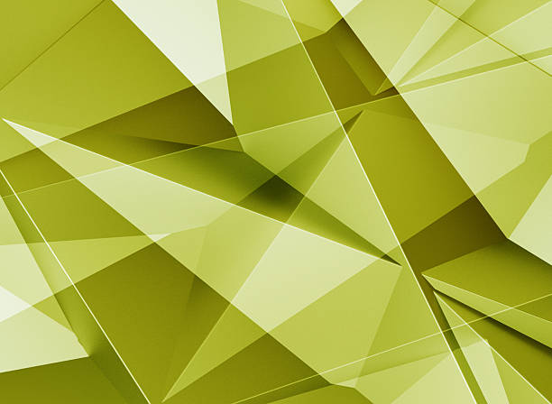 Green color geometric mosaic background