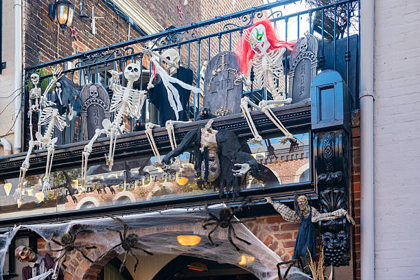 istock Countdown to Halloween Begins. Even the skeletons can't wait for the fun. 2233238469