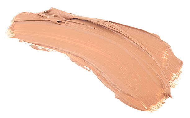istock Foundation beige stroke isolated on a white background, liquid cosmetic smear. Face Cosmetic, cream texture. Concealer. 2233246219
