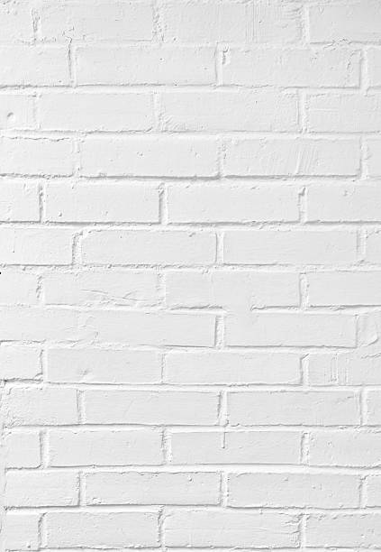 istock Closeup of a white painted brick wall with detailed texture 2233246654