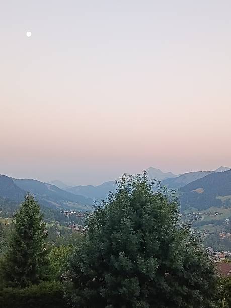 istock Evening Sunset Mountains Height House 2233248058