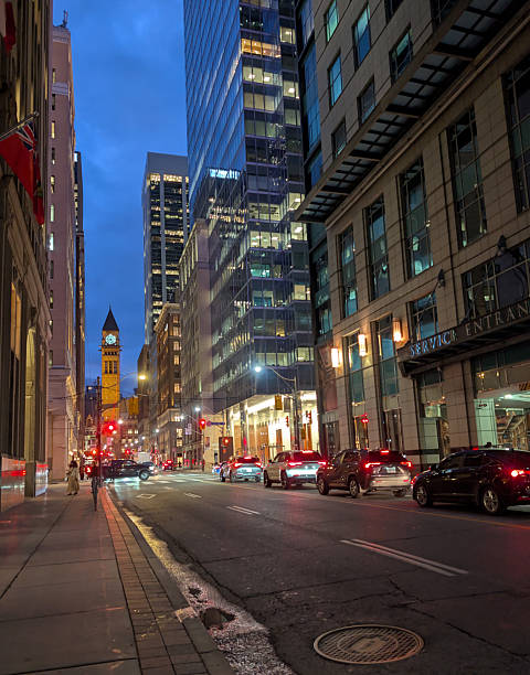 istock Bay Street, Toronto's Old City Hall, Canada 2233249609