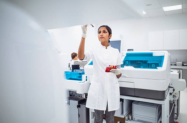 istock Young Indian Female Lab Professional Working in Modern Laboratory Setting 2233262088