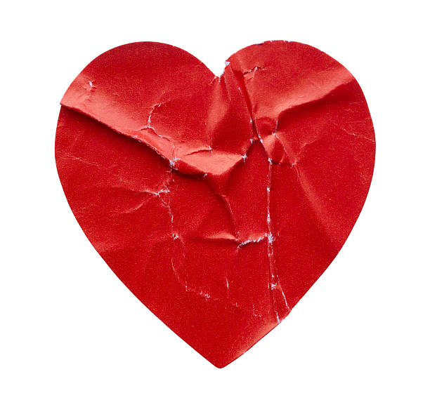 istock Red color heart shape sticker isolated on white background 2233262483